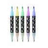 Dual-Headed Glitter Acrylic Marker Pen - Opaque, Double-Color, Superimposable