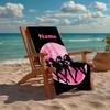 Custom Name Ultra-Soft Beach Towel with Sailor Moon Theme,Ideal for Pool - Camping, Diving - Perfect Travel Essential, Vibrant Beach Towel.