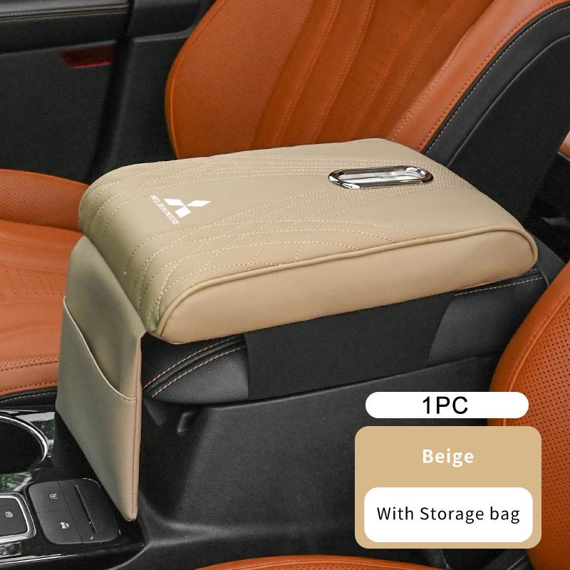 Car Armrest Box Cover Holder Storage Heightening Pad Cushion For Mitsubishi Outlander Lancer Cross Colt Xpander Mirage Attrage