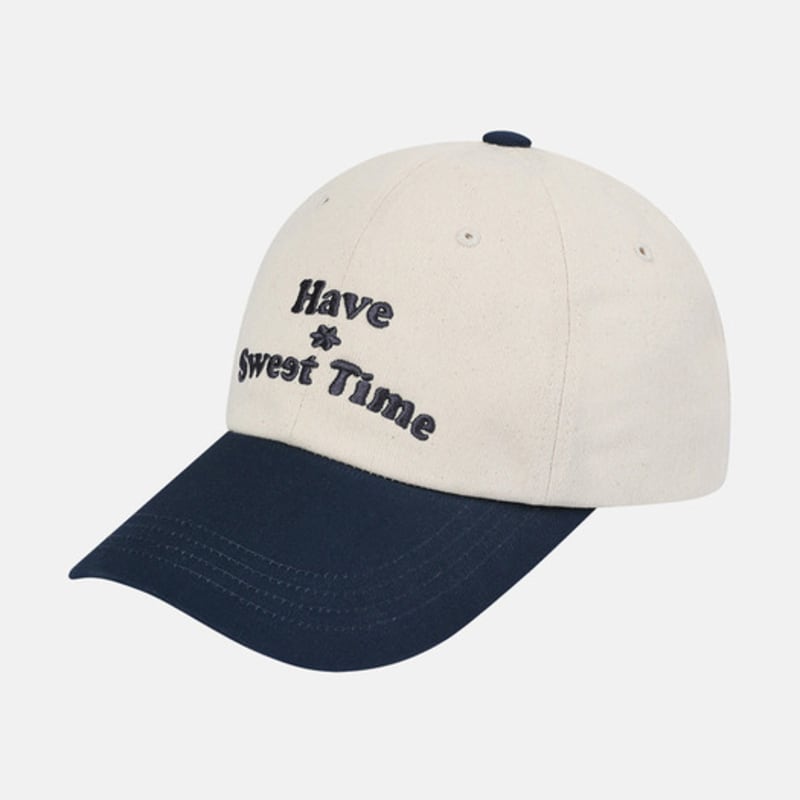 SALTANDCHOCOLATE [HAST] Sweet Basic Ball Cap Cream 4C2521002