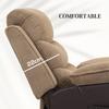 Overstuffed Corduroy Electric Lift Recliner Chair - Brown