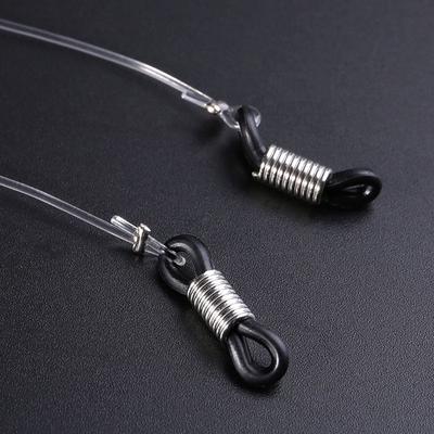 Nuovo cinturino antiscivolo trasparente per occhiali da vista, elastico per il collo, per sport all'aria aperta, con cordino per occhiali da sole