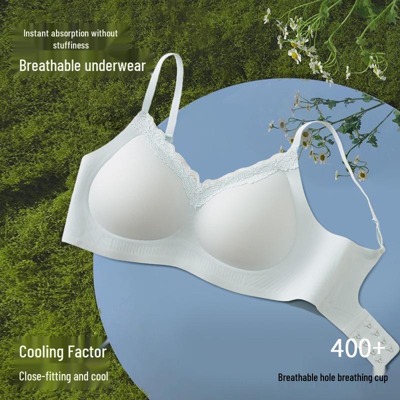 Soft, Skin-Friendly Seamless Bra: Side Support & Enhanced Gathering for Women, No Underwire, High Elasticity