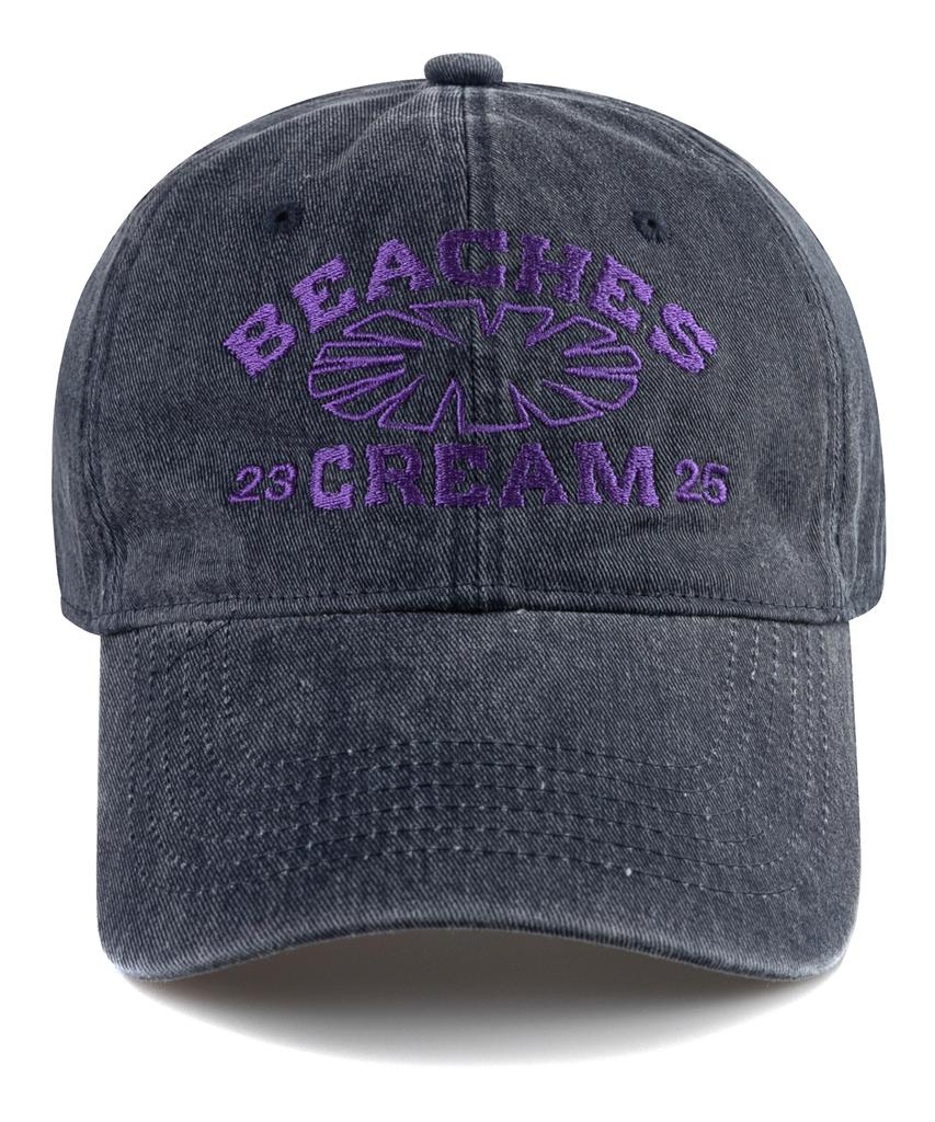 Bichiseuaenkeulim 23-25 Pigment Ball Cap-Navy