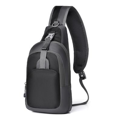 Casual Chest Bag With Adjustable Shoulder Strap, Lightweight Crossbody Backpack For Hiking And Traveling, Everyday Carry Bag