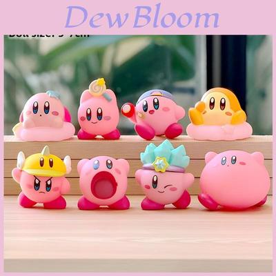 Figurines de collection Kirby en boîte surprise avec matériau en gel souple pour enfants et collectionneurs