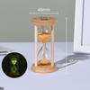 Bambus Fluoreszierende Sanduhr Kreative Dekorative Sanduhr Leuchtender Sand Timer Schlafzimmer