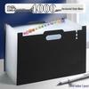 Accordion Handheld Multi-Layer File Folder with Large Capacity and Standable Design for Desktop Storage