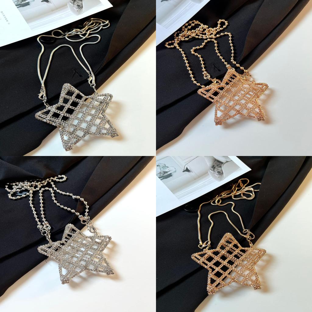 Street Style Star Shaped Mini Metal Crossbody Bag With Chain For Daily Fashion