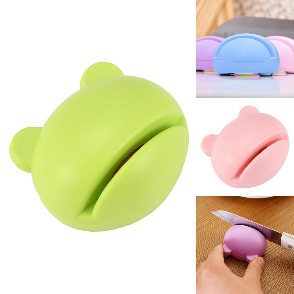 Colorful Cartoon Whetstone Sharpening Anti-slip Knife Sharpeners For Kitchen Efficiency