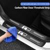 RSQ1 VW 2026 Hot 5Pcs Car Door Sill Plate Sticker Anti-scratch Strip Trunk Protection Decals For Volkswagen Rline T-Cross Arteon Mago