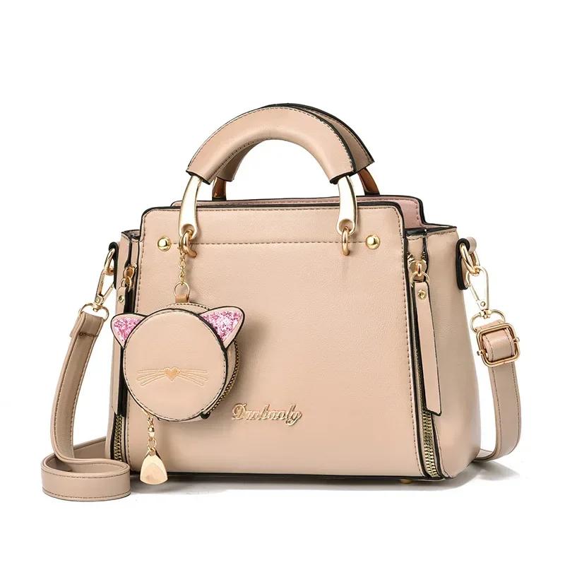 1 Pcs New Shoulder Bag Fashi Simple Women's Handbag Cute Versatile Women's Crossbody Bag Solid Color