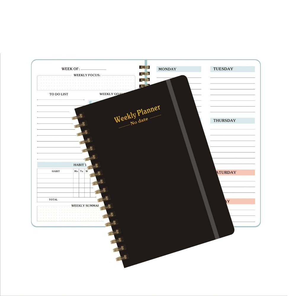 Planner Reminder Weekly Schedule Book A5 Coil Notebook High Quality Weekly Planner School