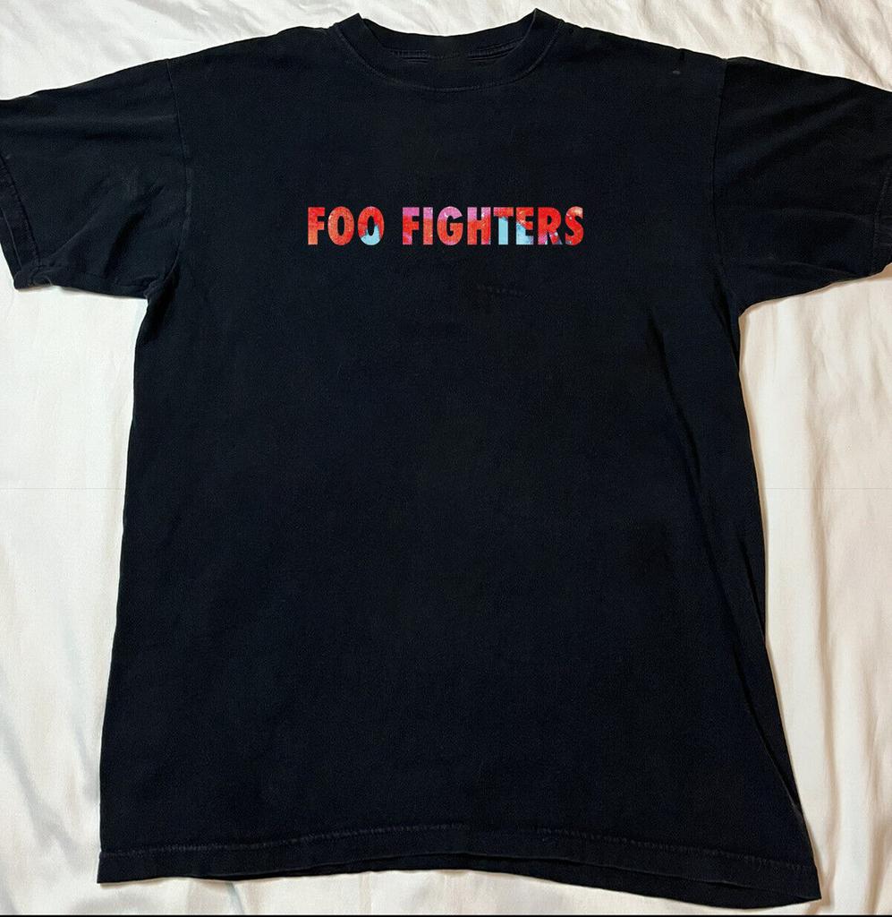 Foo Fighters Logo Black Cotton Shirt Full size S-5XL Unisex CL761