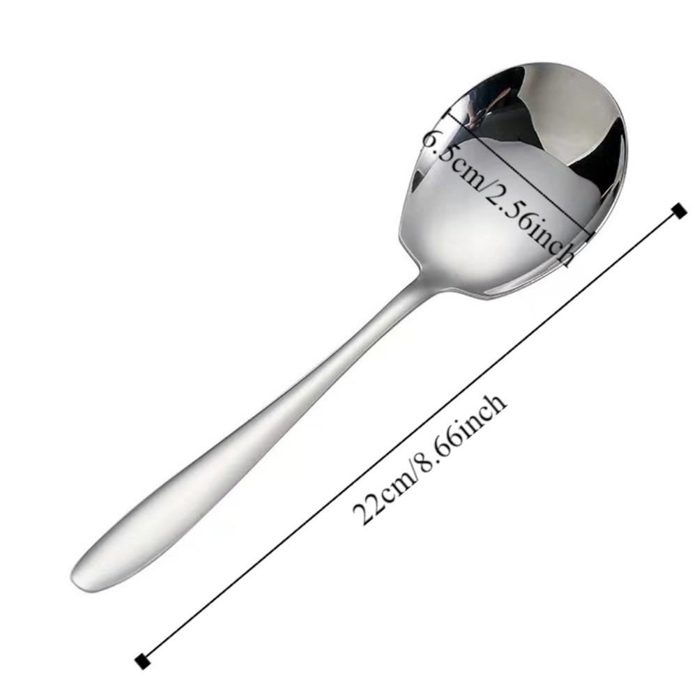 Large Soup Spoons Thickened Dish Spoon New Meal Spoon Kitchen Accessories