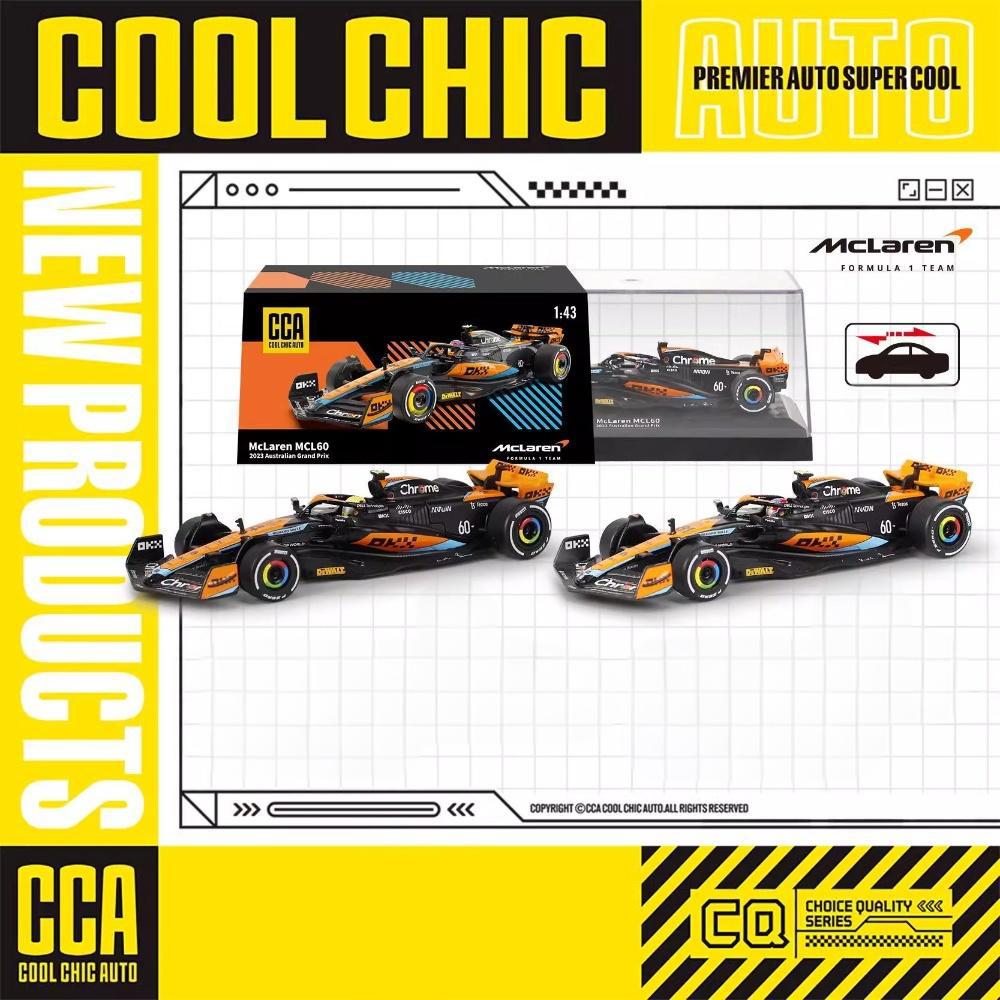 1/43 Scale 2023 McLaren F1 Team MCL60 Australian Grand Prix 4# 81# Alloy Diecast Car Model Children's Toy Car Collectibles Gift Friend