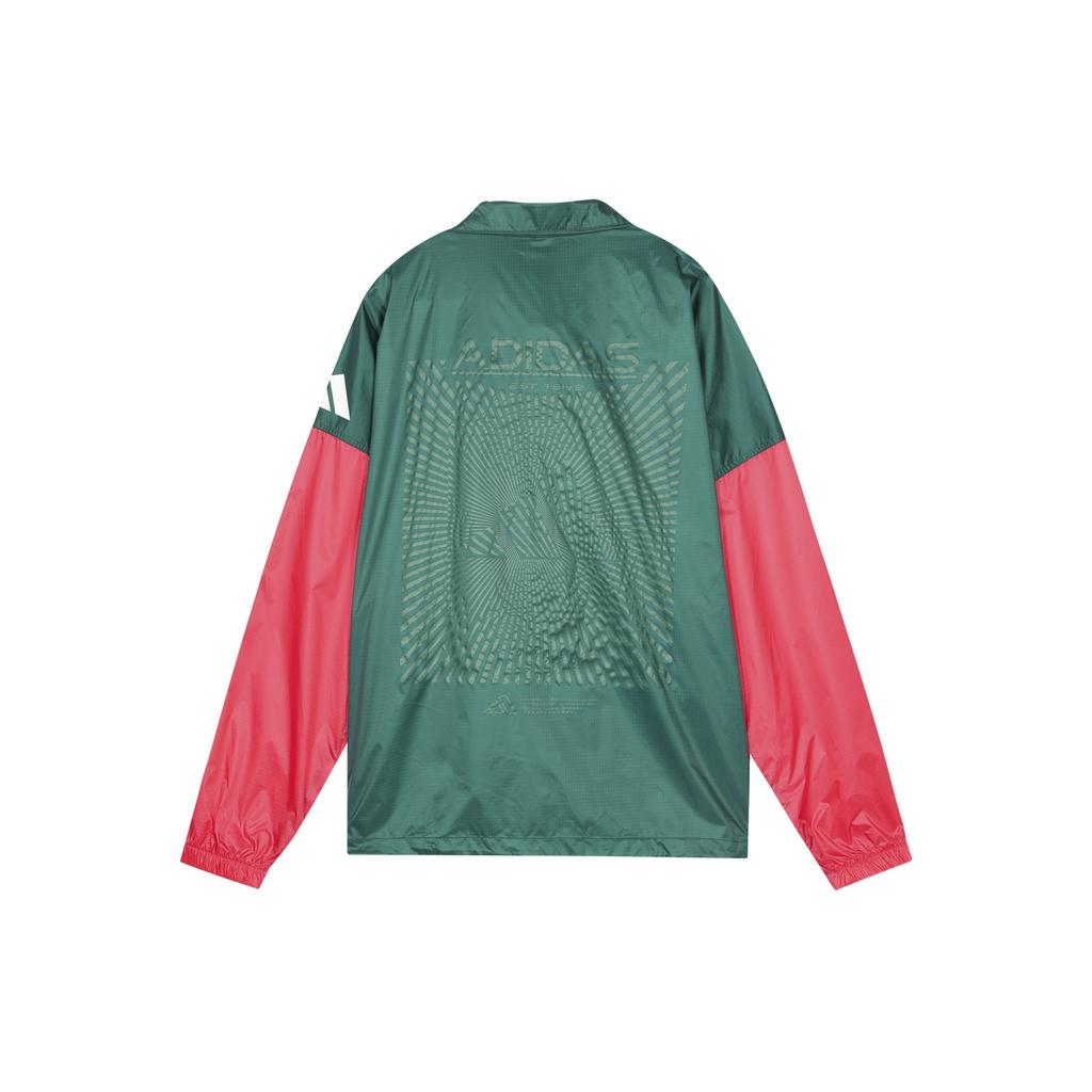 Men's adidas JKT Trans Casual Sports Jacket Forest Green FT2847