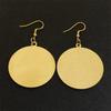 Je Tetragrammaton Hebrew Pentagram  Stainless Steel Earrings for Women Gold Color Charm Earring Drops Jewelry E6064S02