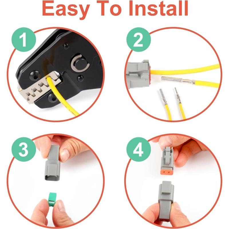 Deutscher Standard 2-Pin Automobilsteckverbinder Wasserdicht Vibrationsfest Elektrischer Stecker für Autos LKWs Marineanwendungen