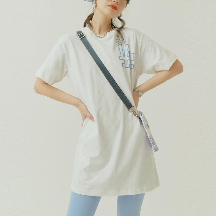 New MLB Short Sleeved Dress Women's White 31OP05131-07W