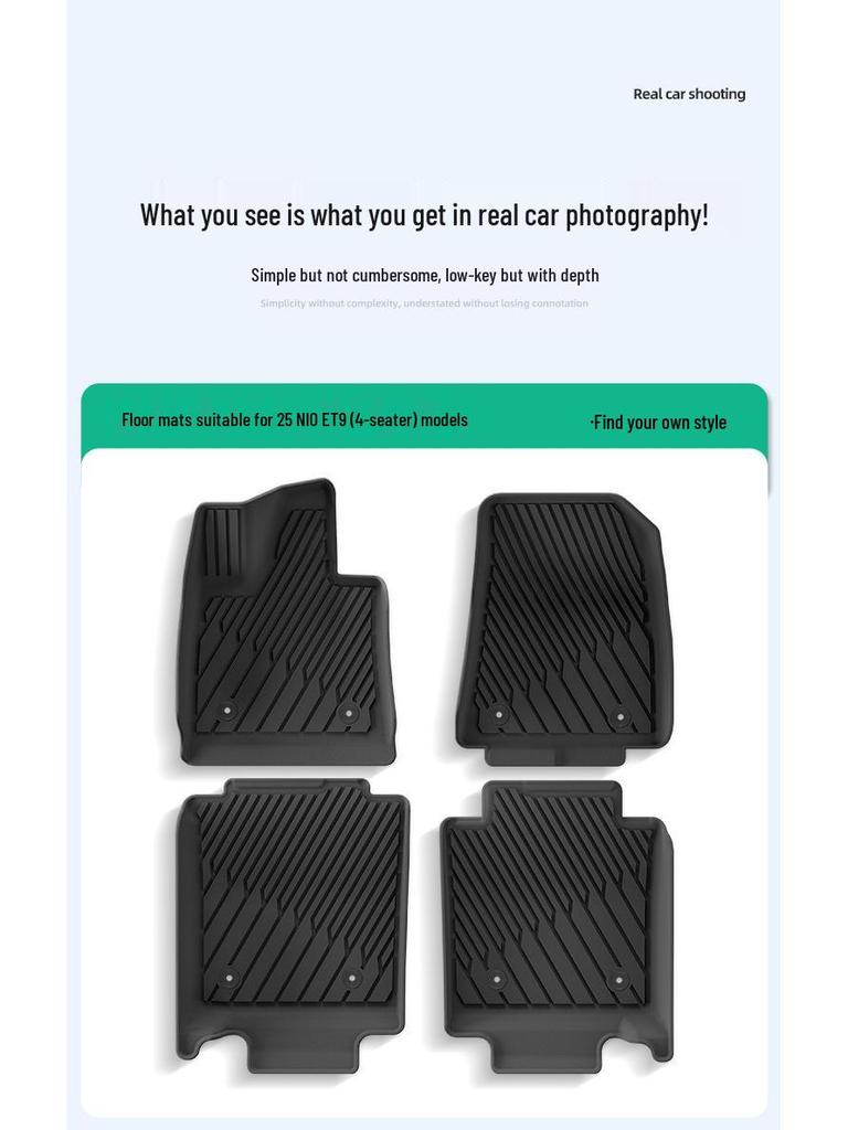 25 NIO ET9 TPE Floor, Trunk, and Backrest Mats