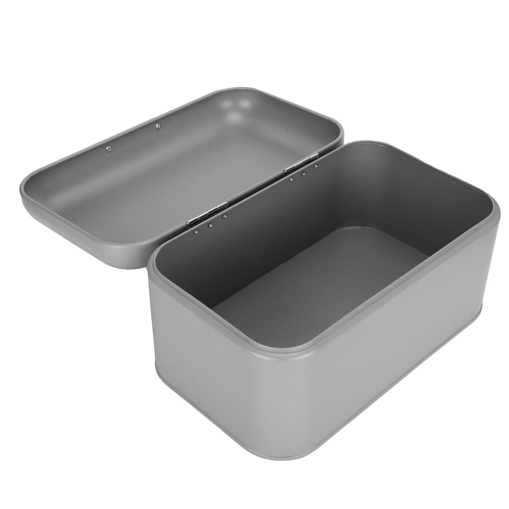 Bread Storage Box Organizer Food Pastries Storage Container for Kitchen Bakery Gray