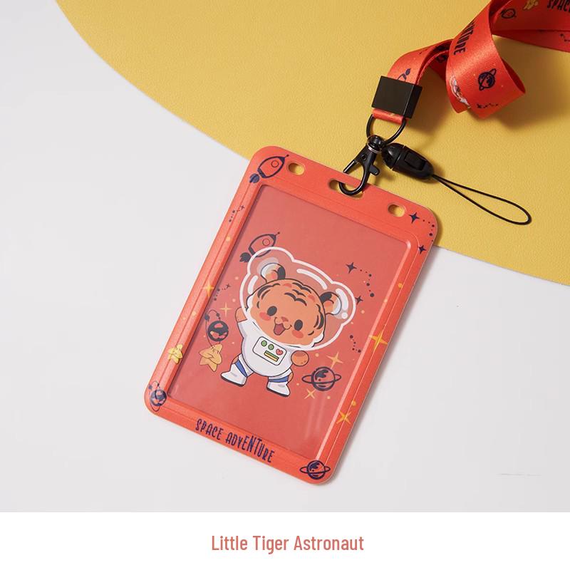 Cultural & Creative Cartoon Lanyard Badge Holder - Large Size for ID & Campus Cards