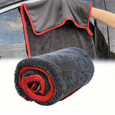 XL Großes Auto-Trockentuch, 40*60cm/23.6*15.8in, mit Verdrehter Ring-Design - Super Saugfähige Verdickungs-Technologie Geeignet für Autos, Lastwagen und Schiffe