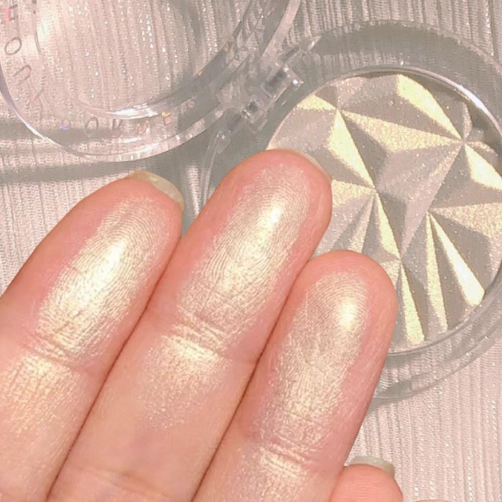 Puder Highlighter Kontur Schattierung Glitzer 3D Bronzer Matt Feenhaftes Make-up Gesicht Körper Hervorhebungszubehör, 1 Stück