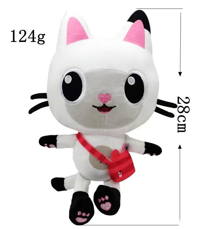 Newest 9 Stlyes Gabby Dollhouse Plush Toy Mercat Cartoon Stuffed Animals Mermaid Cat Plushie Doll Kids Birthday Christams Gifts