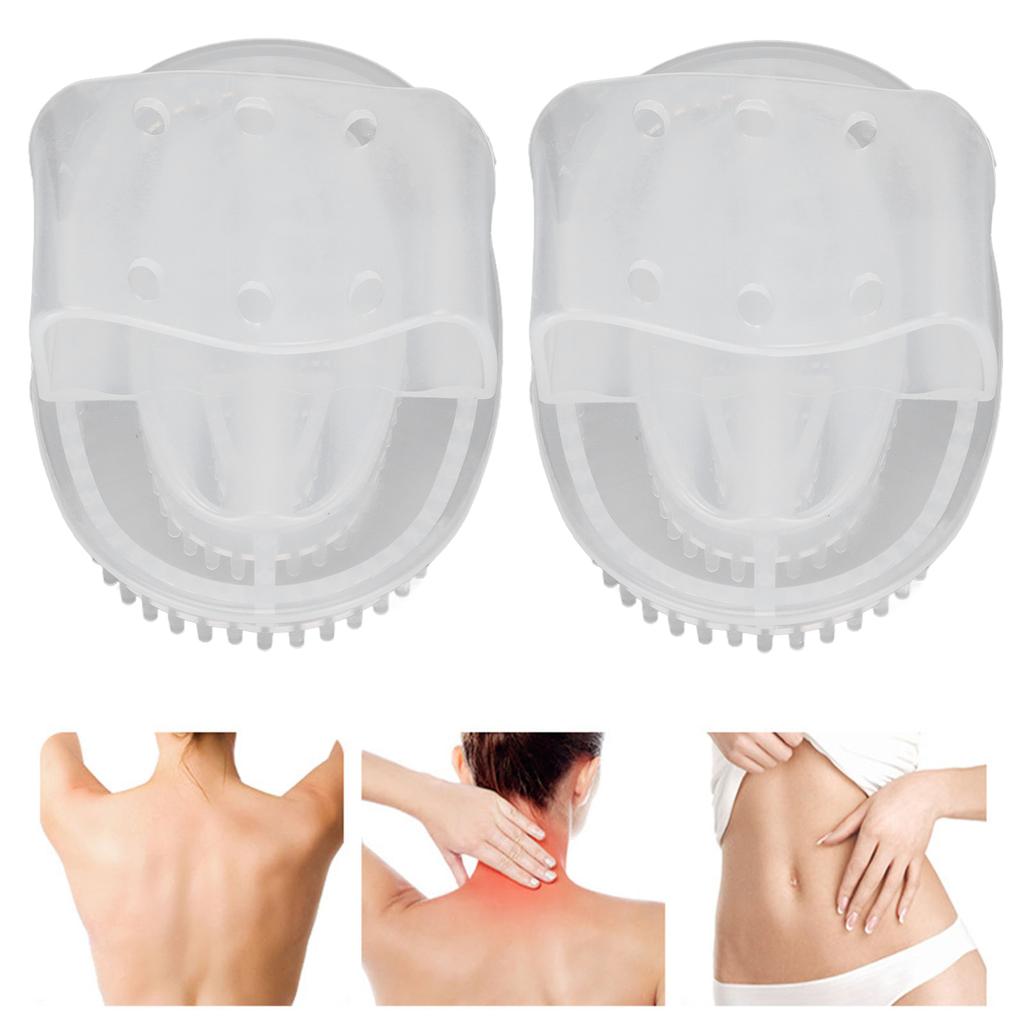 2pcs Meridians Brush Home Beauty Salon Travel Portable Fatigue Relief Massage Brush for Back Neck