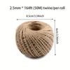 Natural Jute Twine 1.5 mm/2.5mm,(100M/28M) Natural Hemp Twine for Craft Gift Wrapping Packing Gardening Arts Decoration Wedding Decor