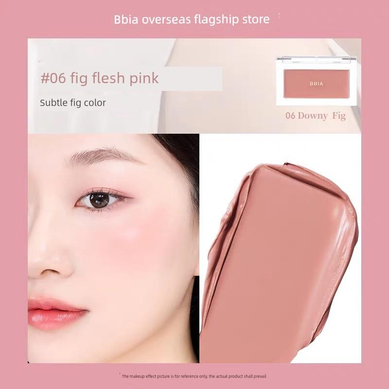 Korean Bbia Blush Cream Single Color Blush Cream for Contouring and Shading, Soft Pink Color for Any Skin Type
