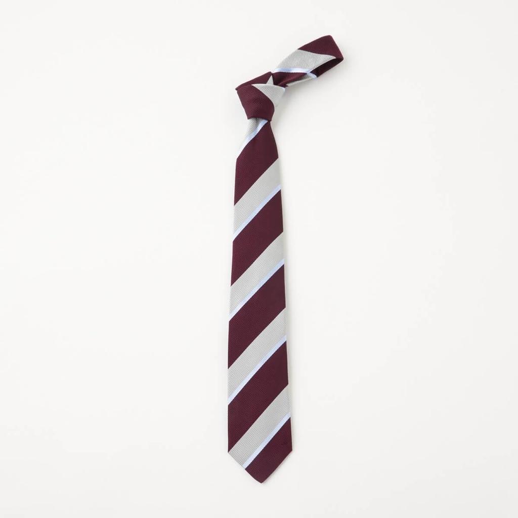 Ogier Silk and Cotton Blend Regular Yamanashi Mogador Regimental Made in Stylish Men's Tie, Tie, Japan, Business,