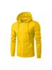 Sweat à capuche zippé en polaire unisexe 2026 - Couleur unie, Automne/Hiver, Coupe ample, Style sportif