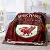 Liverpool Team Customize Your Name Blanket Gift Customizable Blanket Warmthful Decor Suitable For Office Chair Bedding Living Room Office