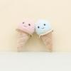 Adorable Ice Cream Plush Keychain With Short Plush And Pp Cotton Filling For Kids