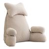 Reading Pillow for Sitting in Bed with Armrests and Pockets