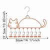 Cat Shape Socks Drying Rack Windproof Clothes Hanger Underwear Drying Clips  Indoor Outdoor Use