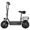 iScooter F2 Electric Scooter with Seat & Rear Basket, 500W Motor, 36V 7.8Ah Battery, 10 inch Tires, 30km/h Max Speed, 30km Range