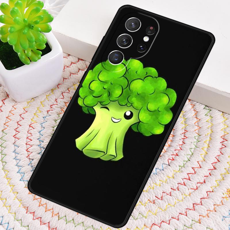 Funny Cartoon Broccoli Phone Case for Samsung Galaxy note 10 pro S26 Ultra S23 S24 FE S25 S21 S22 PLUS shockproof Cove