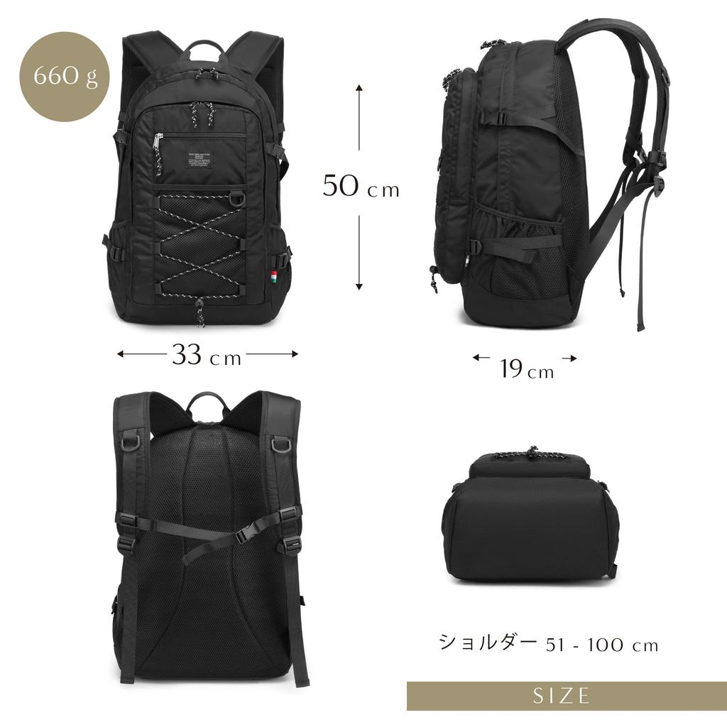 [Used In TV Dramas] [Guccio] Large Capacity Backpack for Women, Casual, Outdoor, Lightweight, Water Repellent, for Commuting, School, A4, Travel,