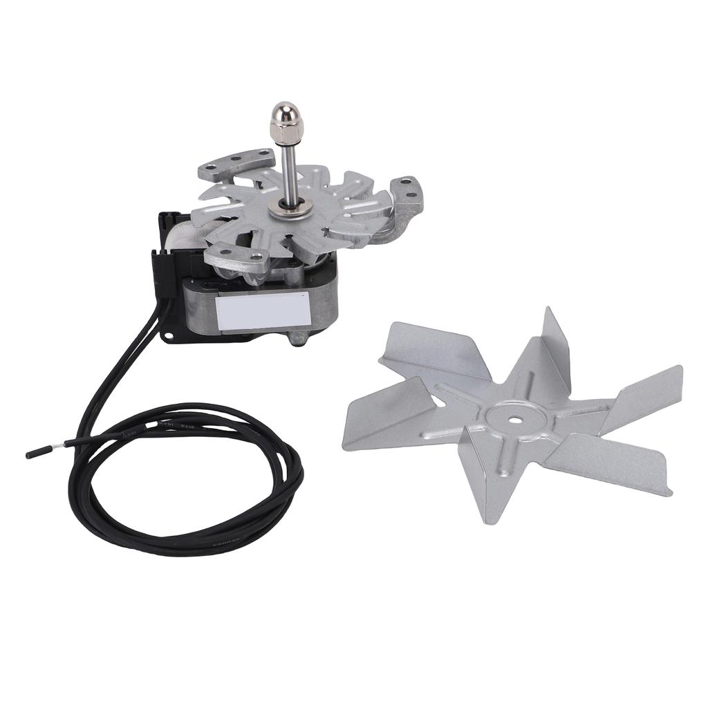 Oven Motor and Fan Blade Heatproof Aluminum High Performance Drying Motor with 6 Fan Blades