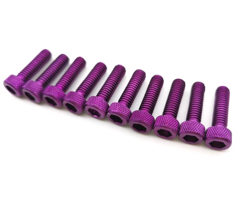 

Motorcycle Screw Accessories - 10pcs Colorful Universal 6MM Nuts Bolts for Fairing Dirt Pit Bike Moto