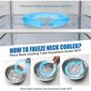 Neck Cooling Ring, Neck Cooling Tube, Wearable Cooling Tube Cool Neck Wraps for Extremely Hot Summer Cold Ice Pack Gel