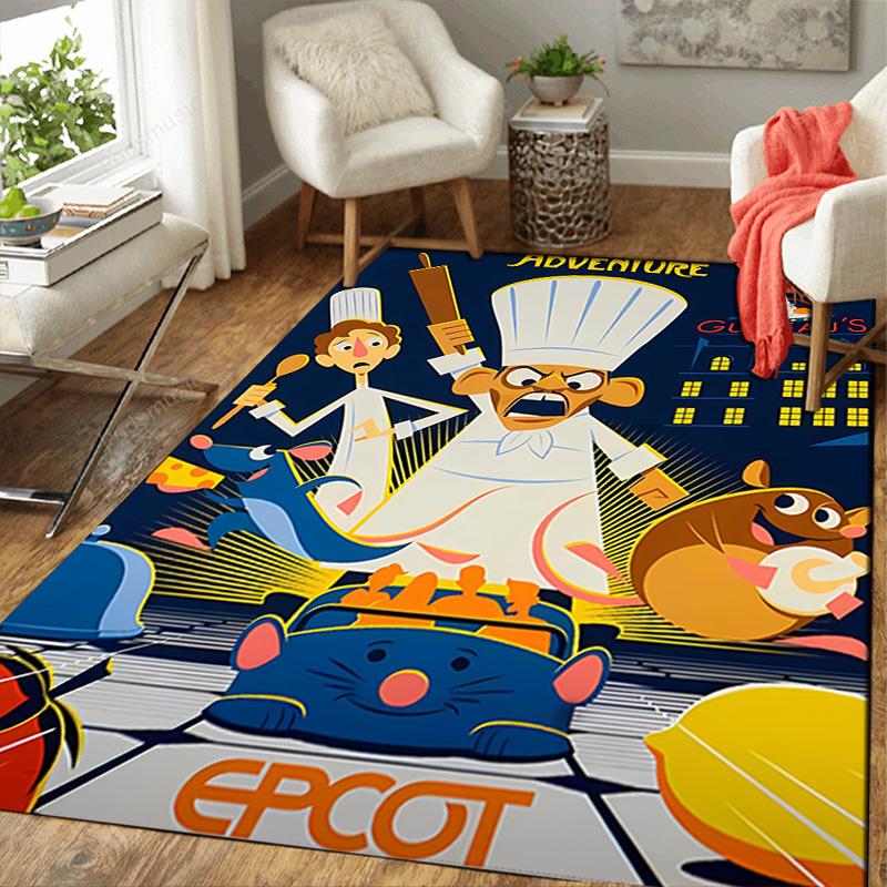 Remy's Ratatouille Adventure Rug Floor Mat for Living Room or Bedroom Soft and Comfortable Carpet a Gift for Birthday and Holiday.DFDT261018300