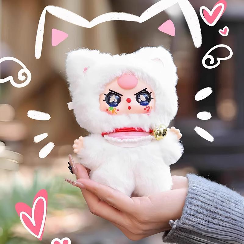 Baby Three Billionaire Lucky Cat Series Blind Box Toys Mystery Box Plush Doll Stuffed Toys Bag Pendant Charm Birthday Gift