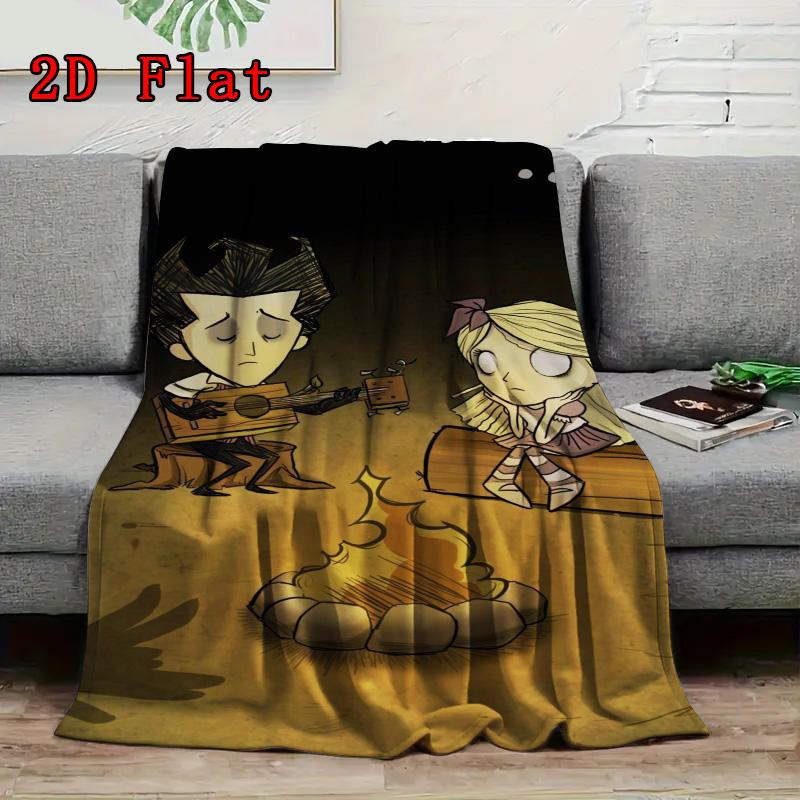 Don't Starve 2D Flat Pattern Flannel Blanket High Quality All Seasons Warmth and Comfort Perfect for Christmas Gifts.PMT0914008