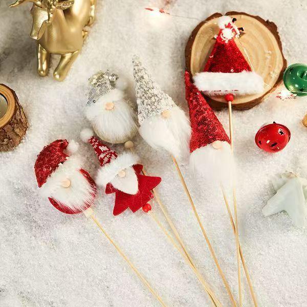 Julbukett Dekoration Hänge, Snögubbe för Äldre Julgran, Ren Blomma Dekoration Tillbehör