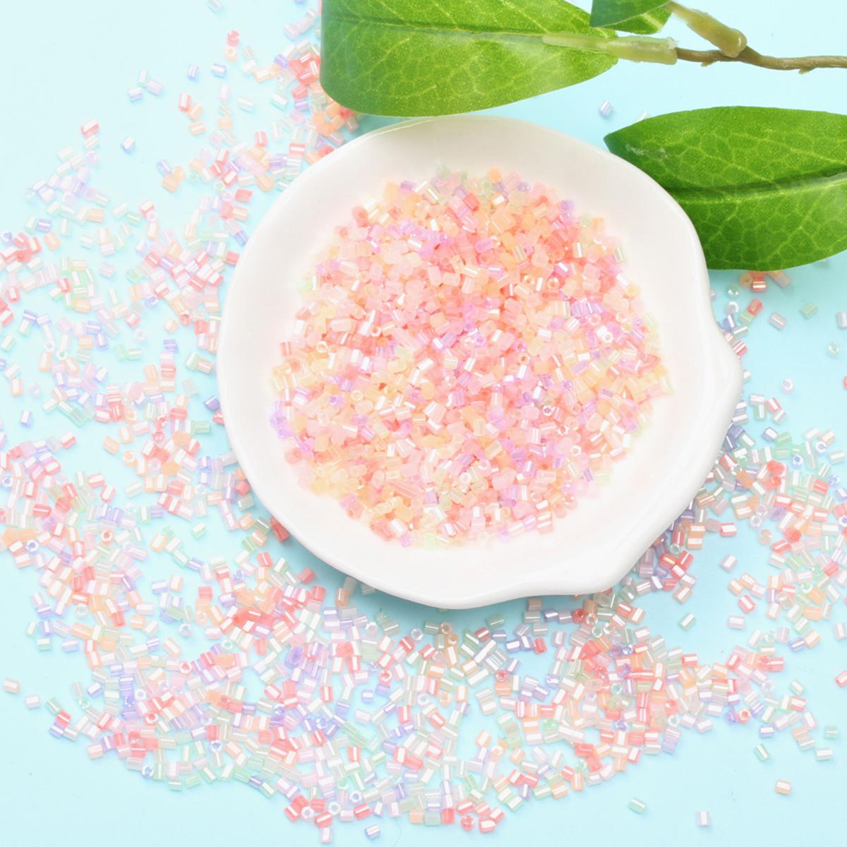 

3000 шт макарон цвета DIY ювелирные аксессуары 2*3 мм акрил для изготовления браслетов круглые бусины-трубки